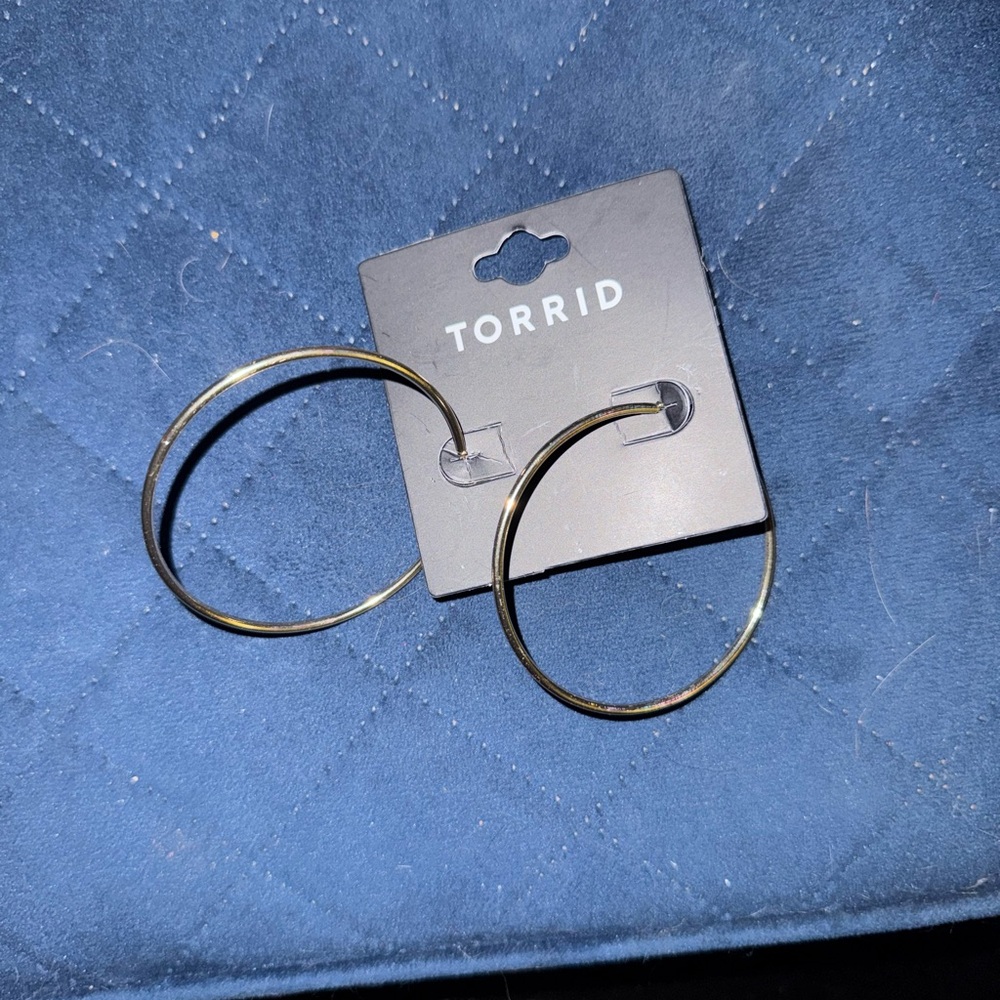 Gold hoop earrings